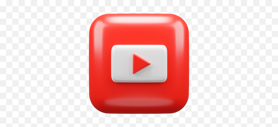 Free Youtube Logo 3d Illustration Download In Png Obj Or Emoji,Youtube Icon Emoji