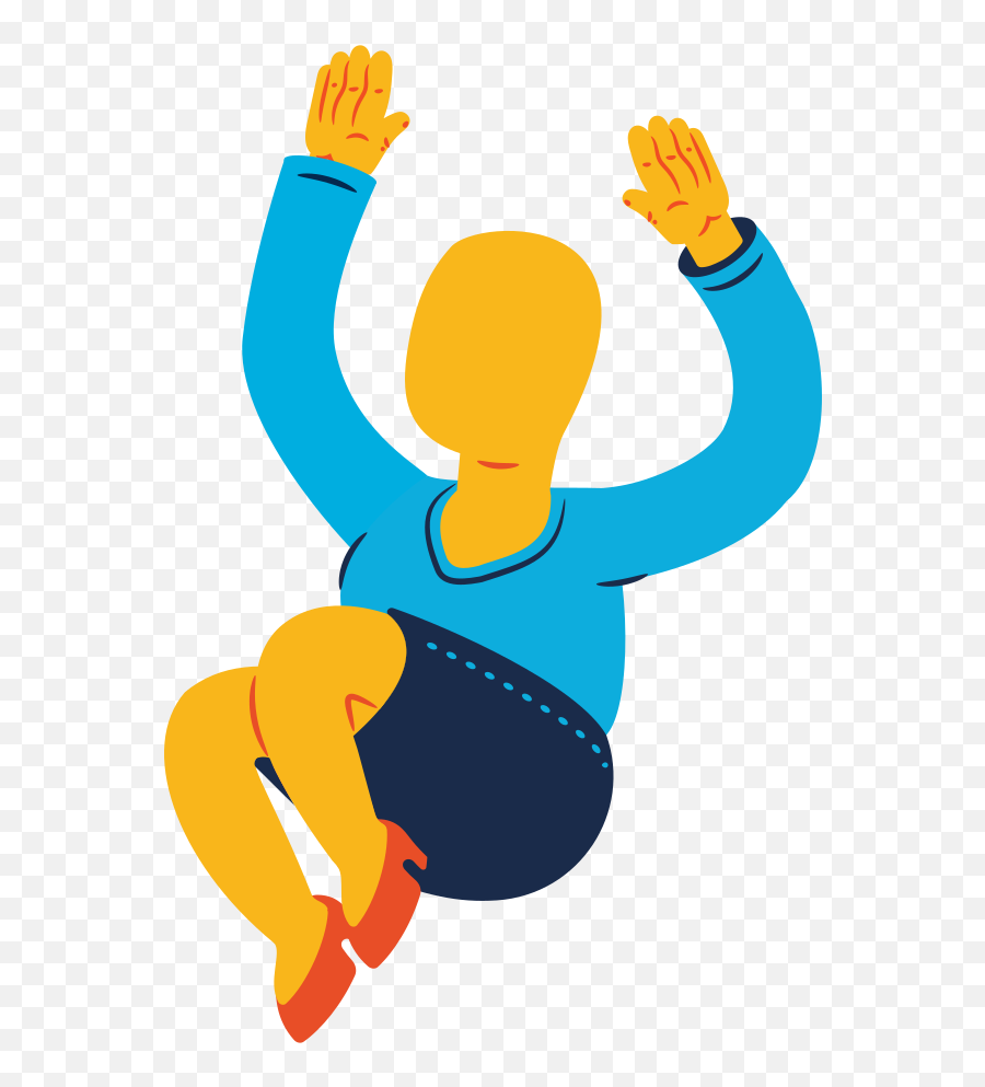 Style Chubby Woman Jumping Vector Images In Png And Svg Emoji,Woman Emoji Cross Hands