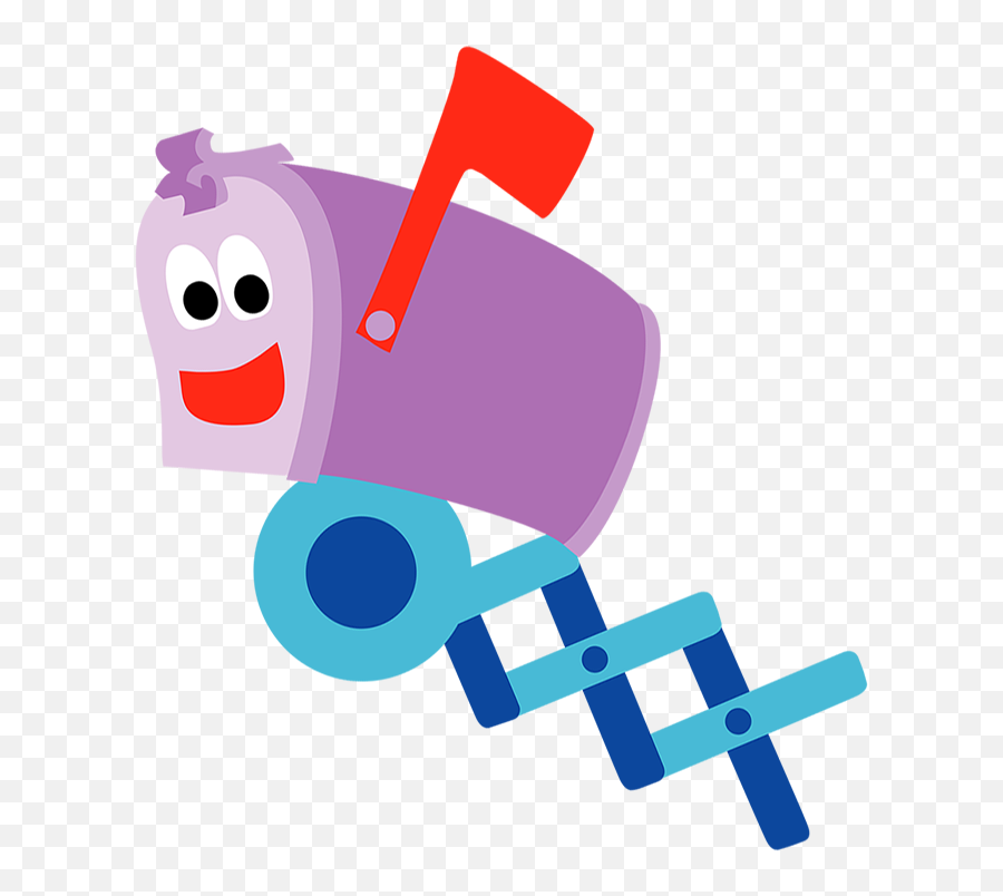 Mailbox Clipart Blues Clue - Mailbox Blues Clues Characters Mail Box Blues Clues Png Emoji,Emoji Clues