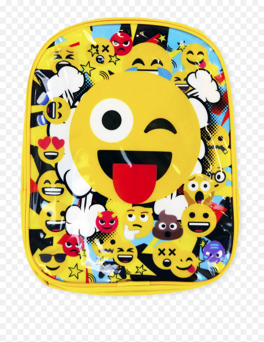 Details About Emoji Movie Nursery Backpack Rucksack School Mini Bag Childrens Kids Emoticon - Happy,Emoji Movie Full