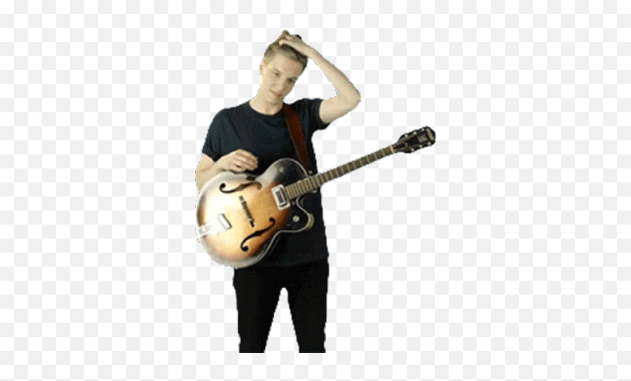 Head Scratch George Ezra Gif - Guitarist Emoji,Scratching Head Emoji