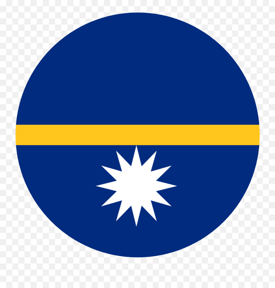 Nauru Flag Emoji U2013 Flags Web - Flags Of The World Seperately,Blue And Yellow Emoji