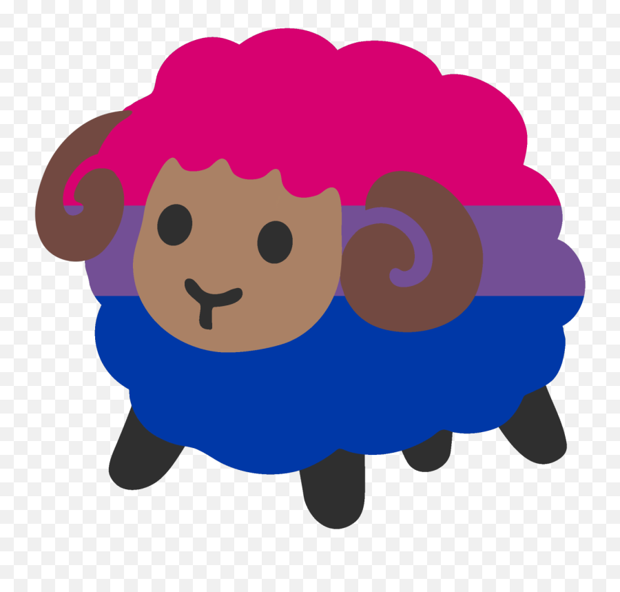 Pin - Pride Sheep Discord Emoji,Bisexual Flag Emoji