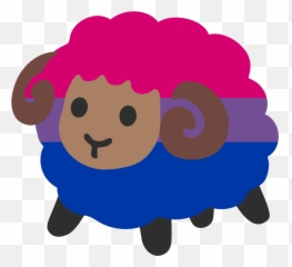 Pin - Pride Sheep Discord Emoji,Bisexual Flag Emoji