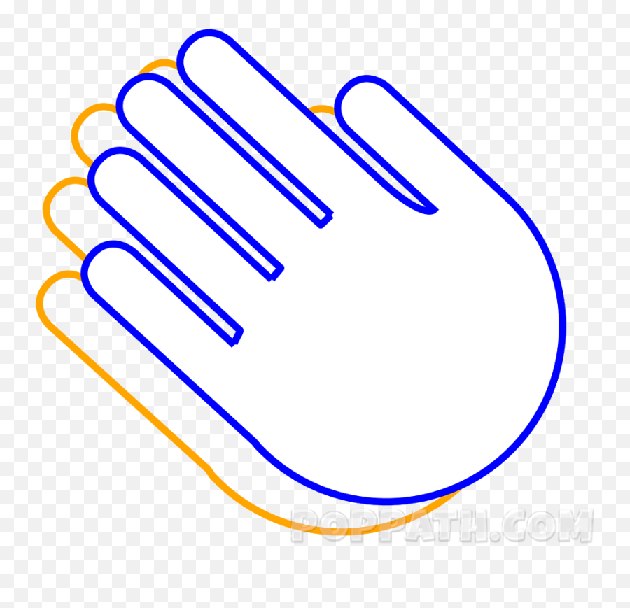 Clapping Emoji Pop Path - Draw A Clapping Hand,Clapping Hands Emoji