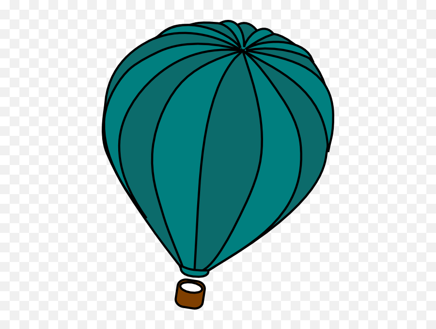 Single Blue Balloon Transparent Clip - Zona De Risco E Zona Emoji,Hot Air Balloon Emoji