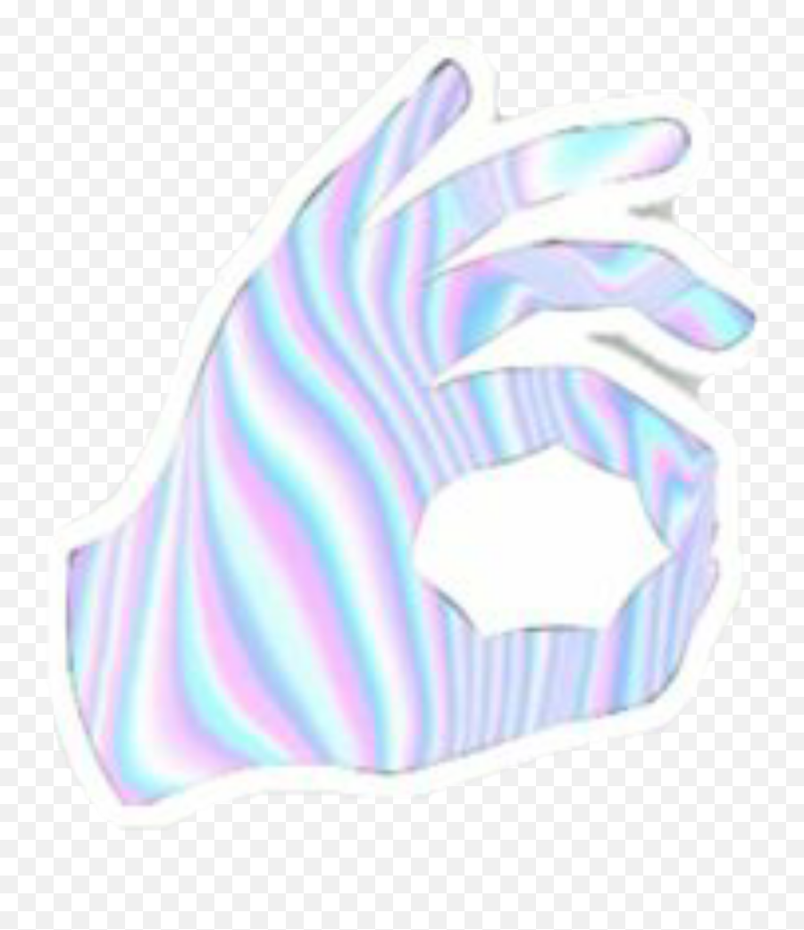 Okay Emoji Marble Hands Color Sticker,Okay Hand Emoji Png