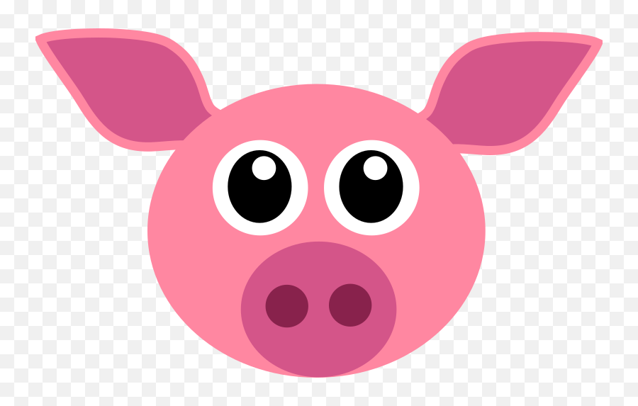 Cochon Pig Face Clipart I2clipart - Royalty Free Public Pig Ears Clipart Emoji,Filthy Emoticons