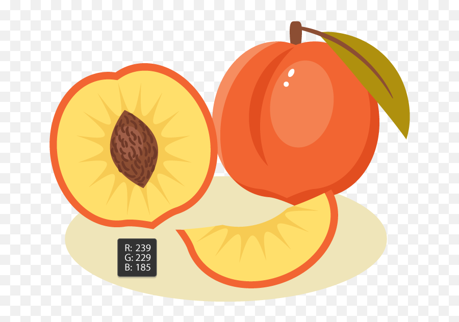How To Create A Peach Illustration In Adobe Illustrator - Dibujos De Una Semillas De Un Durazno Emoji,Peach Emoji Transparent