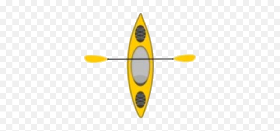 Aesthetic Yellow Canoe Canoeing Sticker - Vertical Emoji,Canoe Emoji