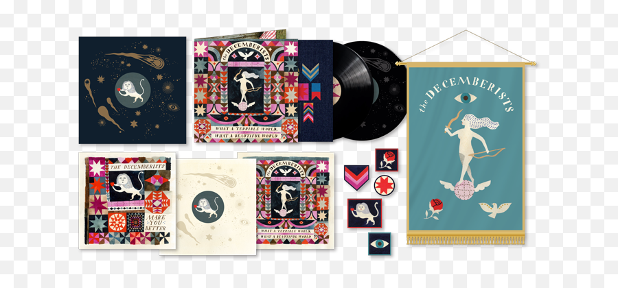 Patchwork - Decemberists Albums What A Terrible World Emoji,Quilt Emotion