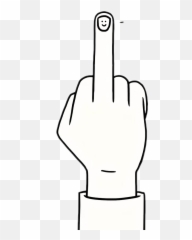 Fuck Finger Middle Bird Sticker By Ucantmakemetalk - Horizontal Emoji,Bird Finger Emoji