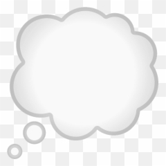Thought Balloon Emoji - Emoji De Pensamiento,Think Emoji