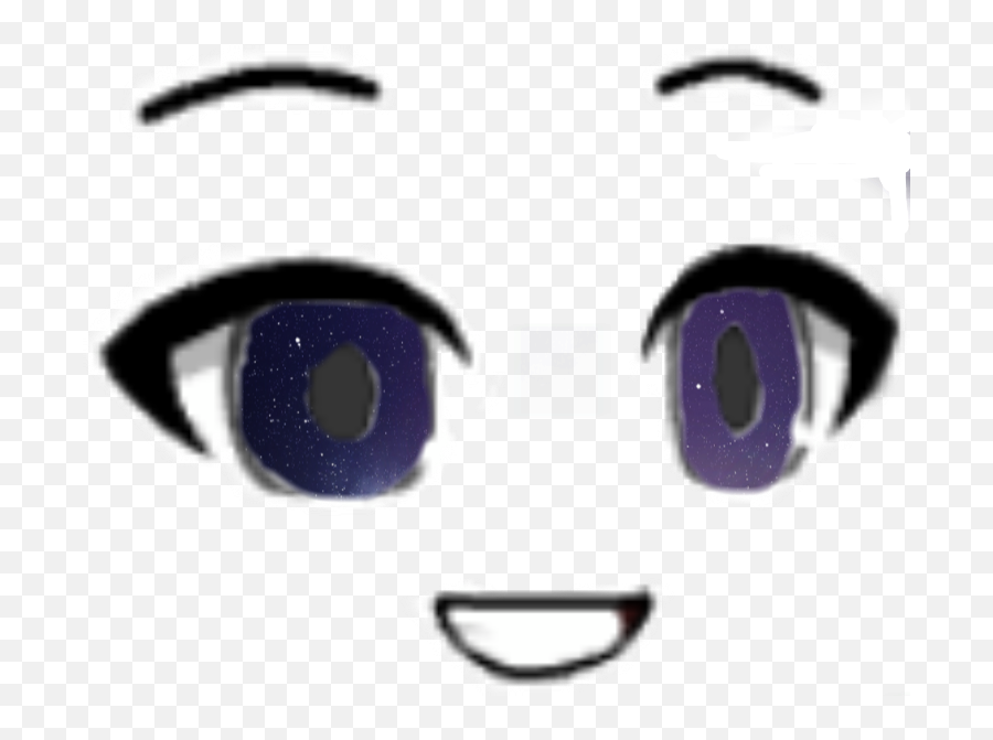 Gachalife Gacha Face Sticker By - Gacha Life Boy Face Stickers Emoji,Emojis Eyes Closed Smile Eyebrows