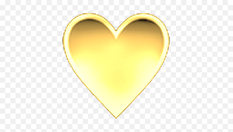 Heart Japan Emoji Gold Love Sticker - Solid,Japan Emoji
