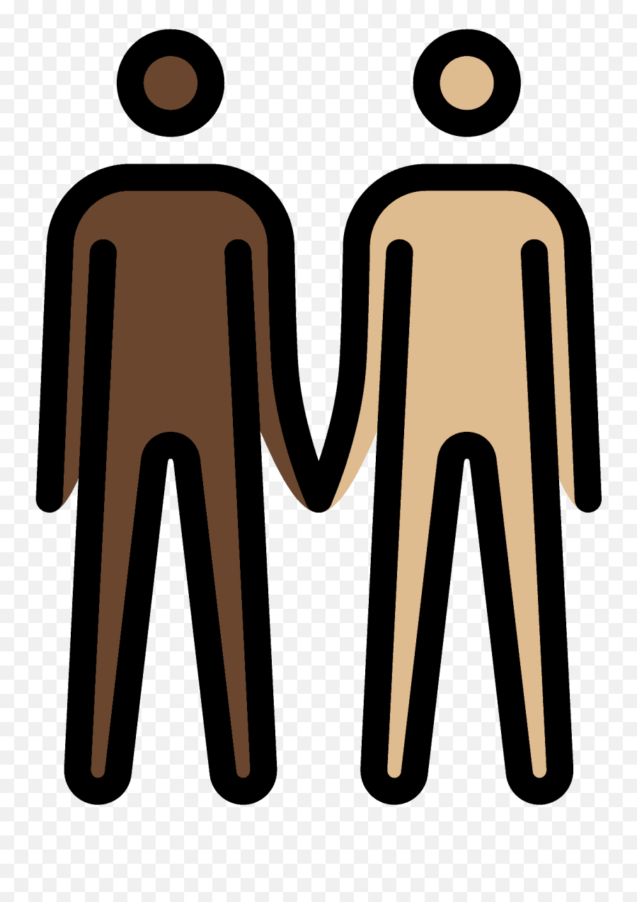 Men Holding Hands Emoji Clipart - Human Skin Color,Male Emoji