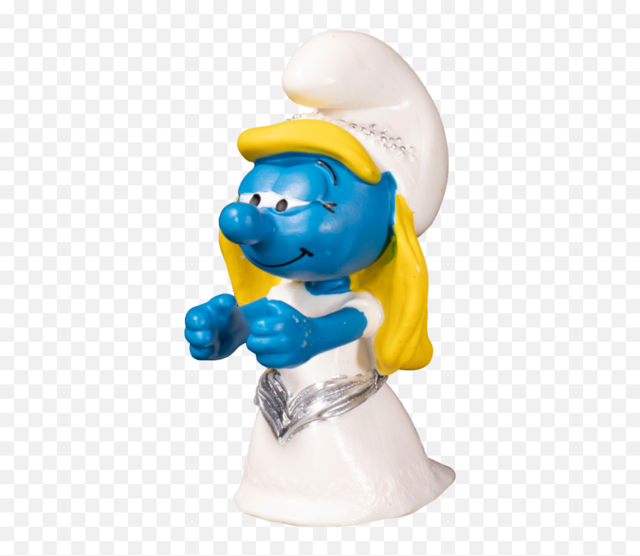 The Smurfs - Bride Smurfette 2u201d Figure Fictional Character Emoji,Emotion Ninja Toy