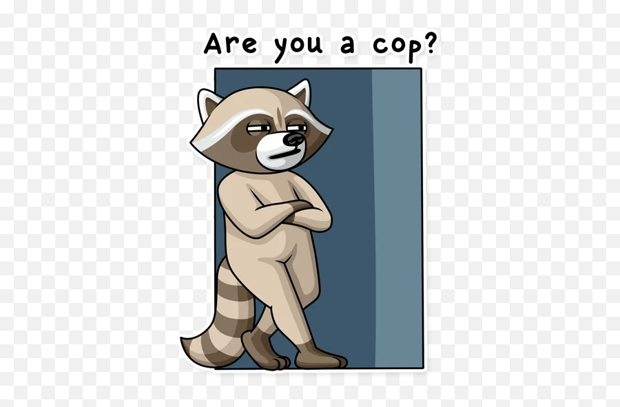 Criminal Raccoon Stickers - Dog Sticker Emoji,Raccoon Emoji Icon