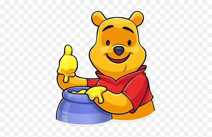 Winnie The Pooh Whatsapp Stickers - Stickers Cloud Happy Emoji,Pooh Emoji