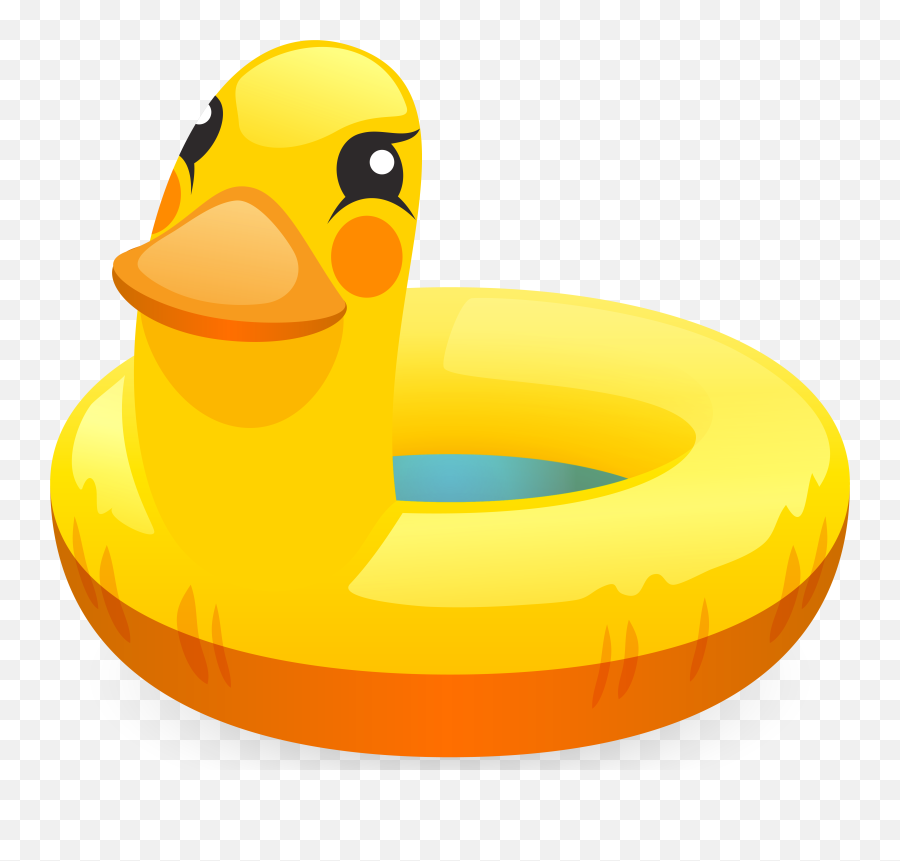 Swim Ring Duck Pool Swimming Download - Transparent Background Pool Ring Clipart Emoji,Rubber Duck Emojis