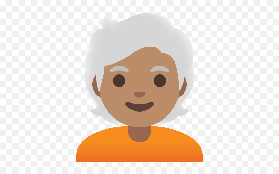 U200d Adult Person With Medium Skin Tone And White Hair Emoji,Palm In Head Emoticon