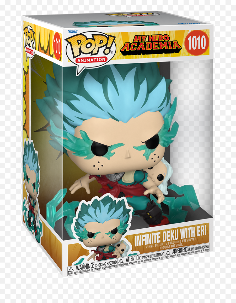 My Hero Academia Funko Pop Infinite Deku With Eri 10in Emoji,Damaged Carton Emoticon