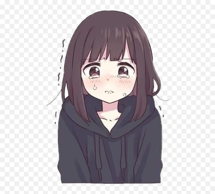 Discover Trending - Kawaii Chicas Anime Llorando Emoji,Sad Anime Emoji