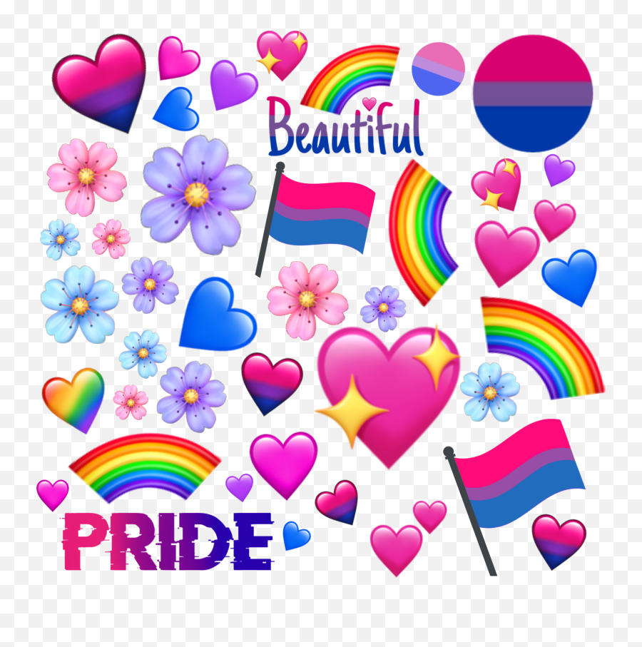 Bisexual Sticker - Girly Emoji,Bisexual Emoji
