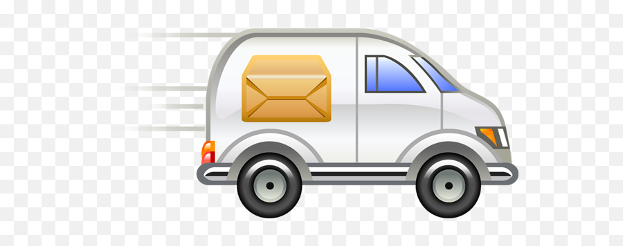 Poliyr - Clipart Cartoon Delivery Van Emoji,Work Emotion D9r Replica