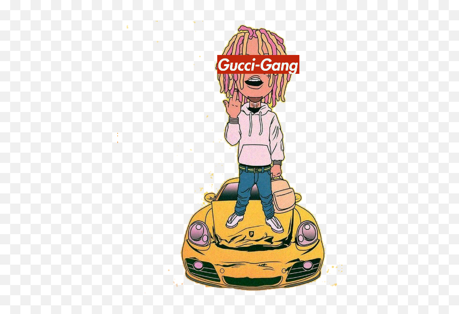 Lil Pump Supreme Sticker - Lil Pump Flex Like Ouu Dir By Colebennett Unknown Emoji,Lil Pump Emoji