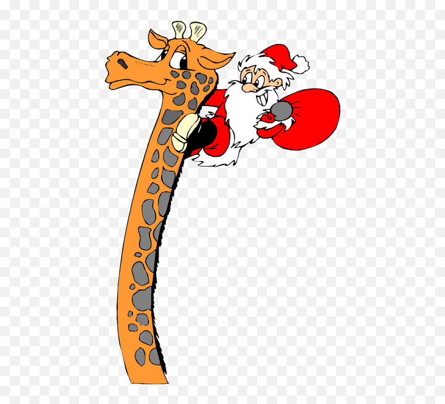 Christmas Holiday Clip - Christmas Giraffe Clipart Emoji,Holiday Wreath Emoji