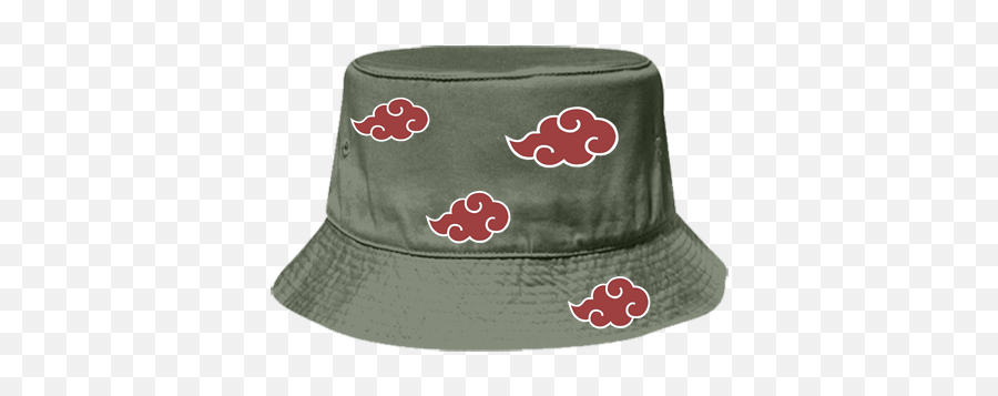 Akatsuki Clouds Custom Bucket Cap - Akatsuki Emoji,Alien Emoji Bucket Hat