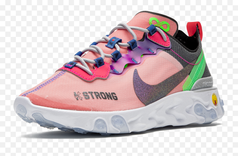 Giày Nike React Element 55 Doernbecher 2019 - Sku Cv2592 Round Toe Emoji,Sneakerhead Emoji