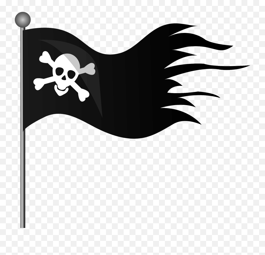 Jolly Roger Pirate Flag Clipart Free Download Transparent - Jolly Roger Flag Clipart Emoji,Pirate Emoji
