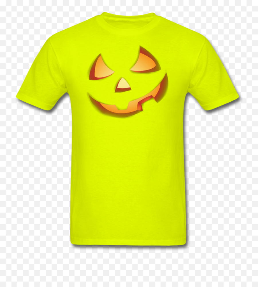 Happy Halloween Face Fruit Of The Loom Unisex Classic T - Shirt Emoji,Happy Halloween Text Emoticons