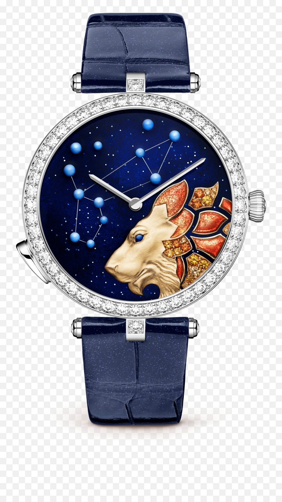 Lady Arpels Zodiac Lumineux Leo Watch Emoji,Stones For Emotion