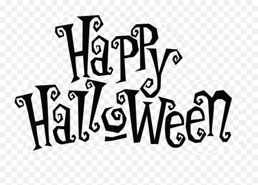 Lettering Halloween Sticker - Text Happy Halloween Png Emoji,Halloween Text Emoji Art