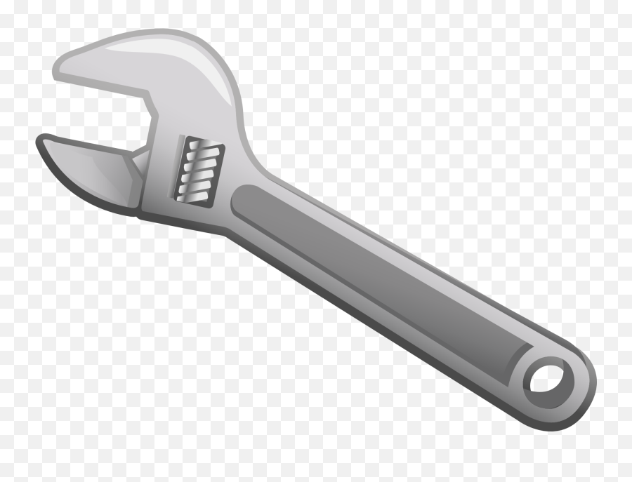 Metal Spanner Clipart Free Image - Wrench Clipart Emoji,Wrench Emotions