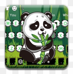 Panda Bamboo Keyboard - Lovely Emoji,Bamboo Emoji