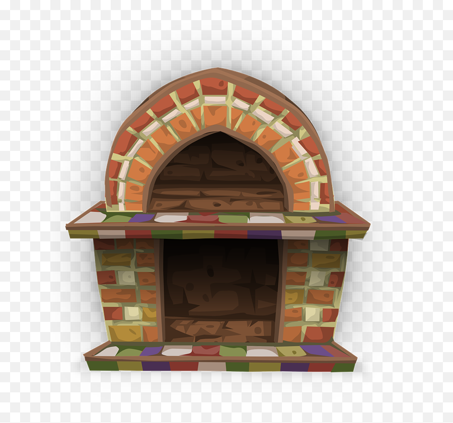 Free Fireplace Clip Art - Clipartix Transparent Brick Fireplace Emoji,Fireplace Emoji
