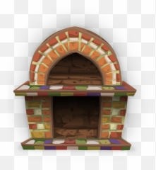 Free Fireplace Clip Art - Clipartix Transparent Brick Fireplace Emoji,Fireplace Emoji