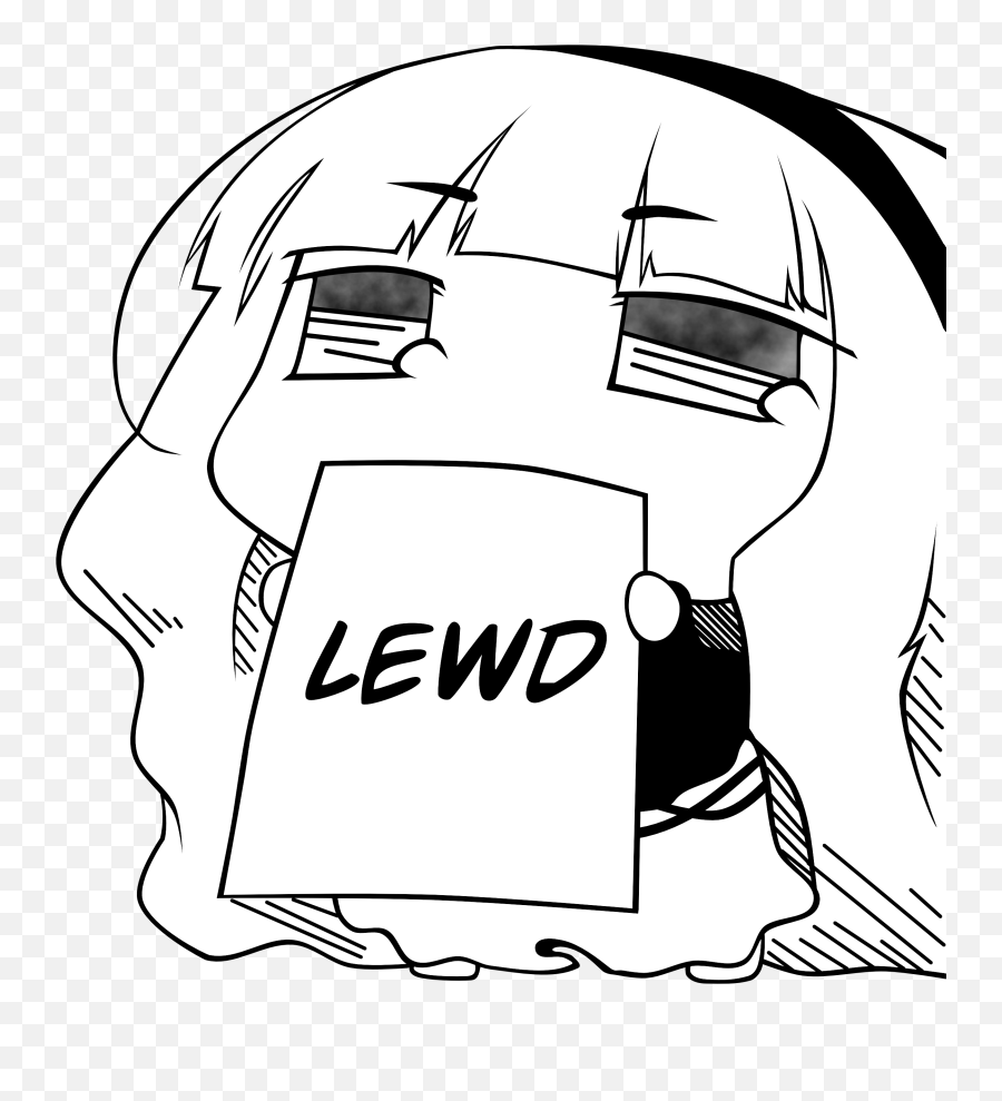 Break Glass In Case Of Lewd - Album On Imgur Anime Girl Holding Lewd Sign Emoji,Lewd Face Emoji