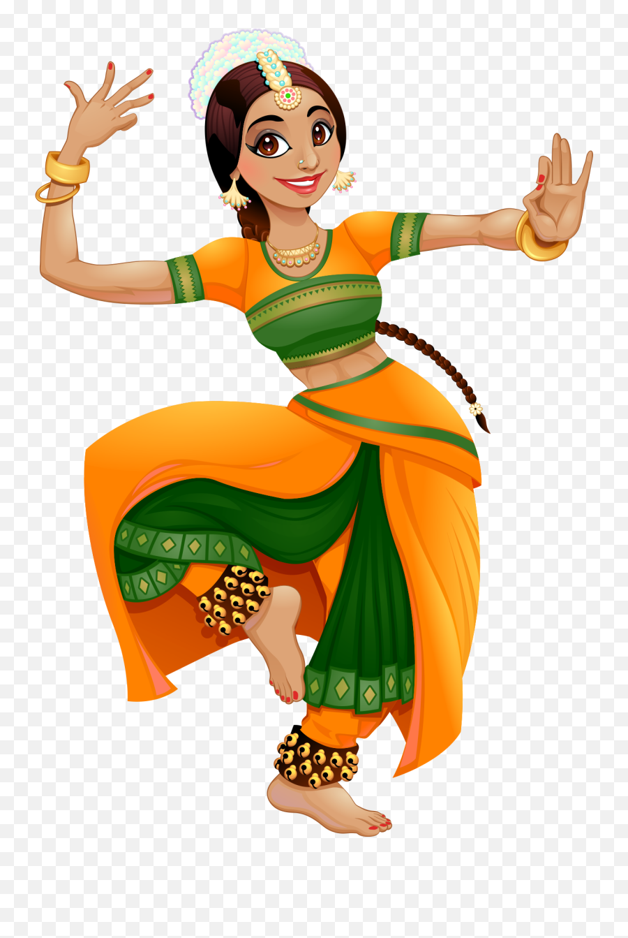 Bharatnatyam - Clipart Dance Png Emoji,Emotion Poses Bharatanatyam