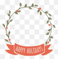 Happy Holidays Floral Wreath Free Svg File - Svgheartcom Happy Holidays 2020 Images Free Emoji,Holiday Emoji