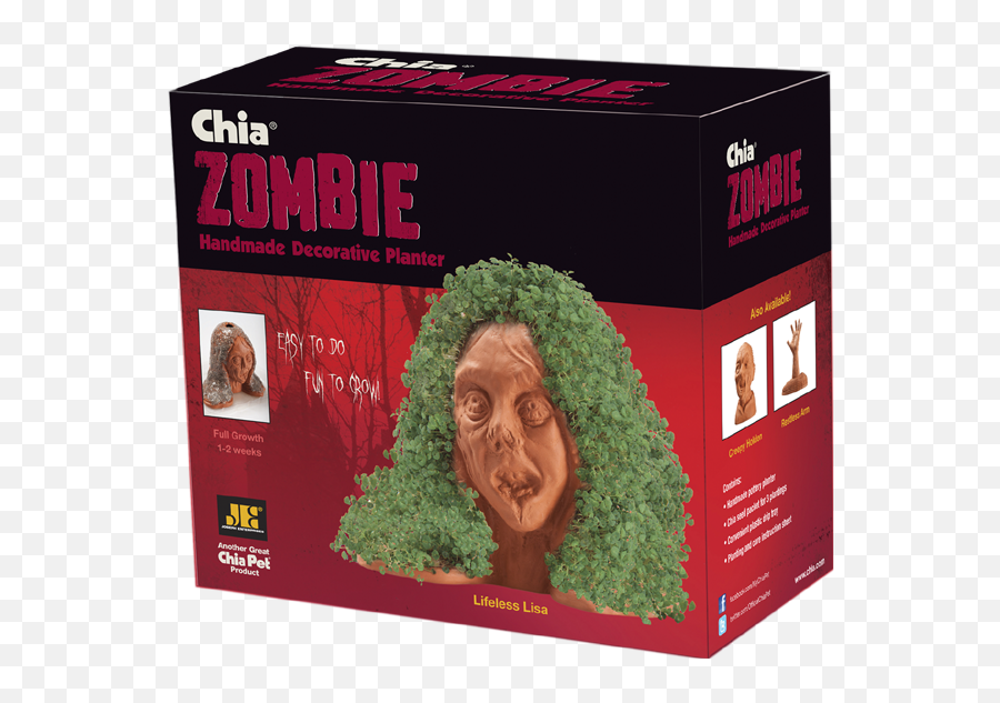 Chia Pet Zombie Emoji,Small Chia Pet Emoji