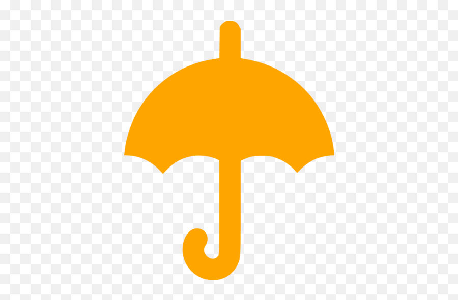Orange Umbrella 2 Icon - Dot Emoji,Microphone Box Umbrella Emoji