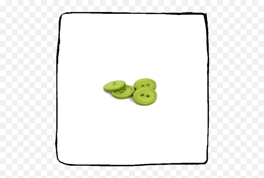 Basic Button 17 Mm Kelly Green - Napiton Solid Emoji,Emoticon With Pom Poms