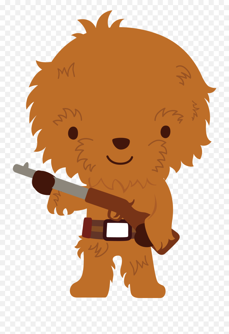 Chewbacca Clipart Baby Chewbacca Baby - Baby Star Wars Clipart Emoji,Star War Emoji