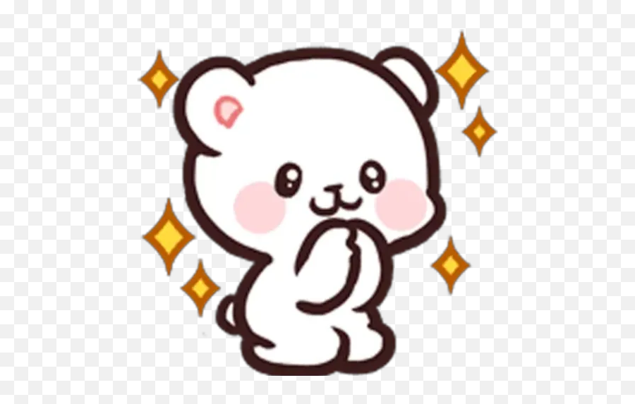 Mocha Love Sticker Pack - Milk Daily Emoji,Bear Couple Emojis