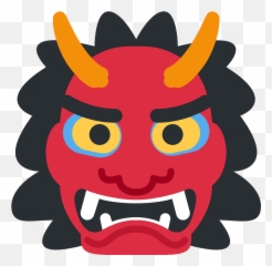 Ogre Emoji Meaning With Pictures - Japanese Ogre Emoji,Dragon Emoji